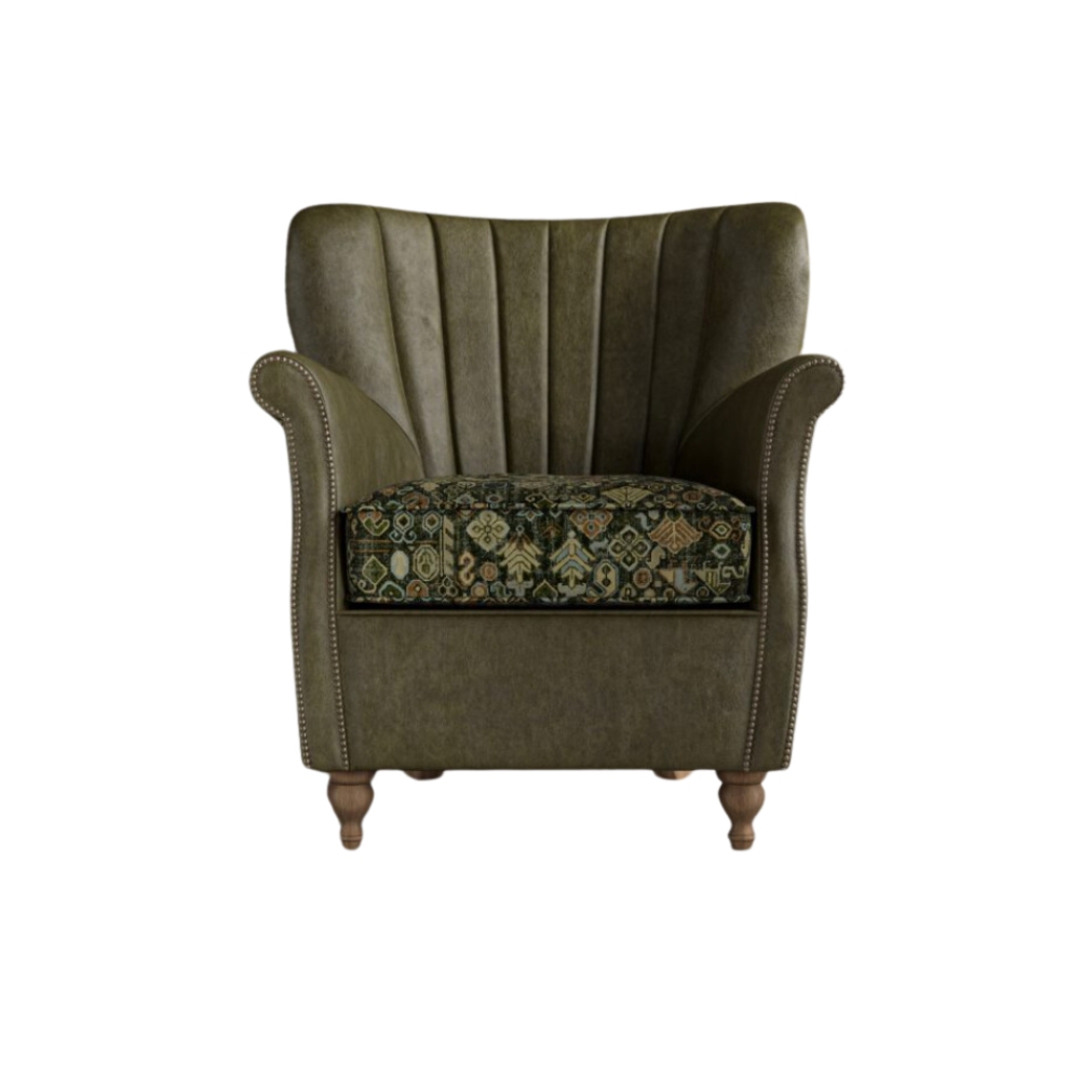 A&J Percy Accent Chair Leather image 0